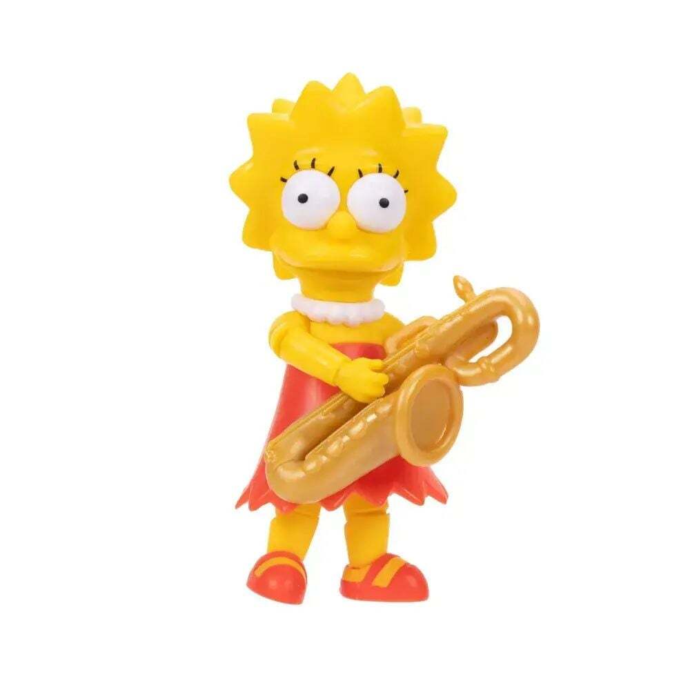 The Simpsons Jakks Pacific Lisa Simpson 2.5" Action Figure with Saxophone